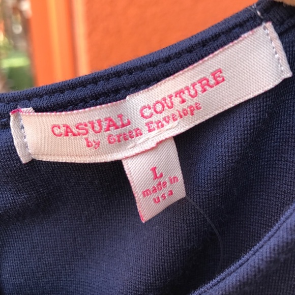 💕HP💕Casual Couture navy romper - Picture 6 of 8